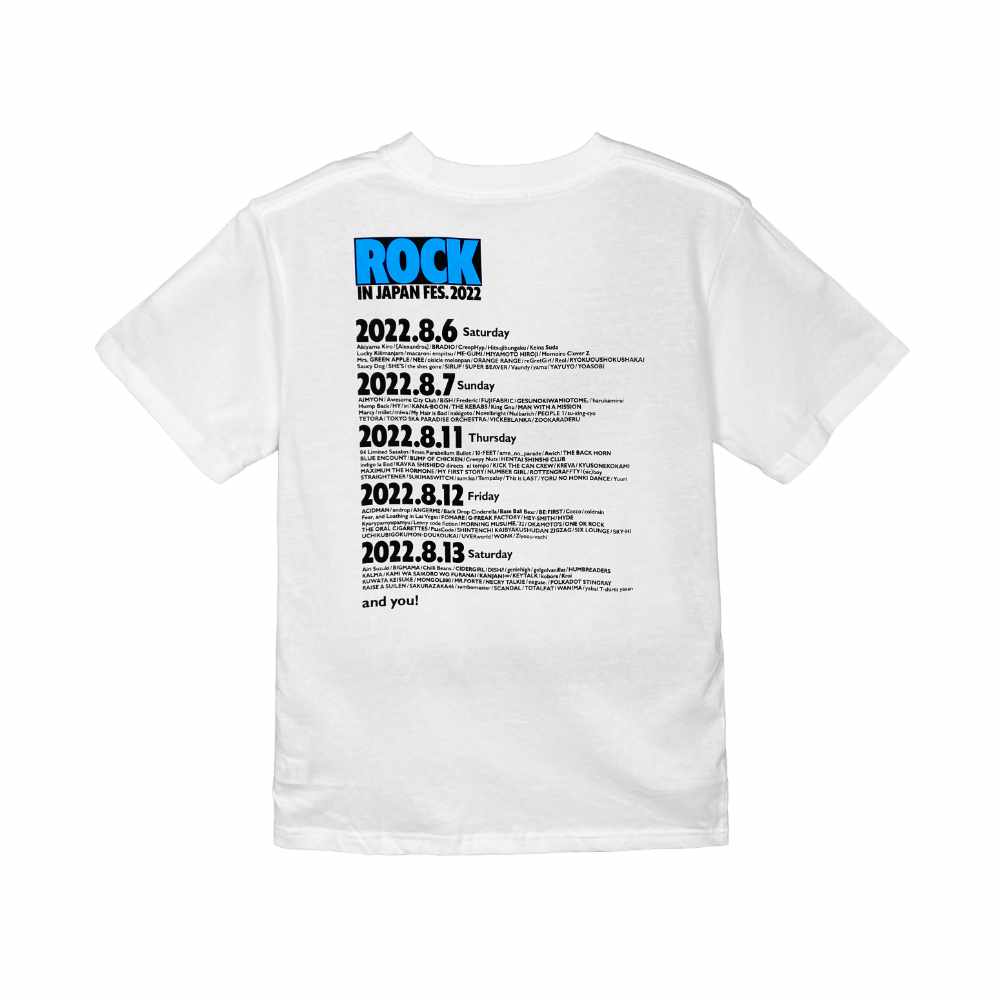 Rock in Japan Fes 2022 X One Piece Tee White