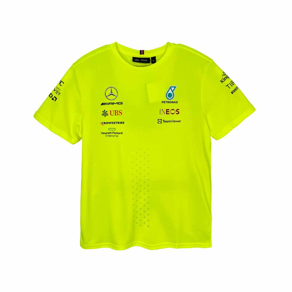 Mercedes AMG Petronas F1 2022 Team Set Up Tee Yellow