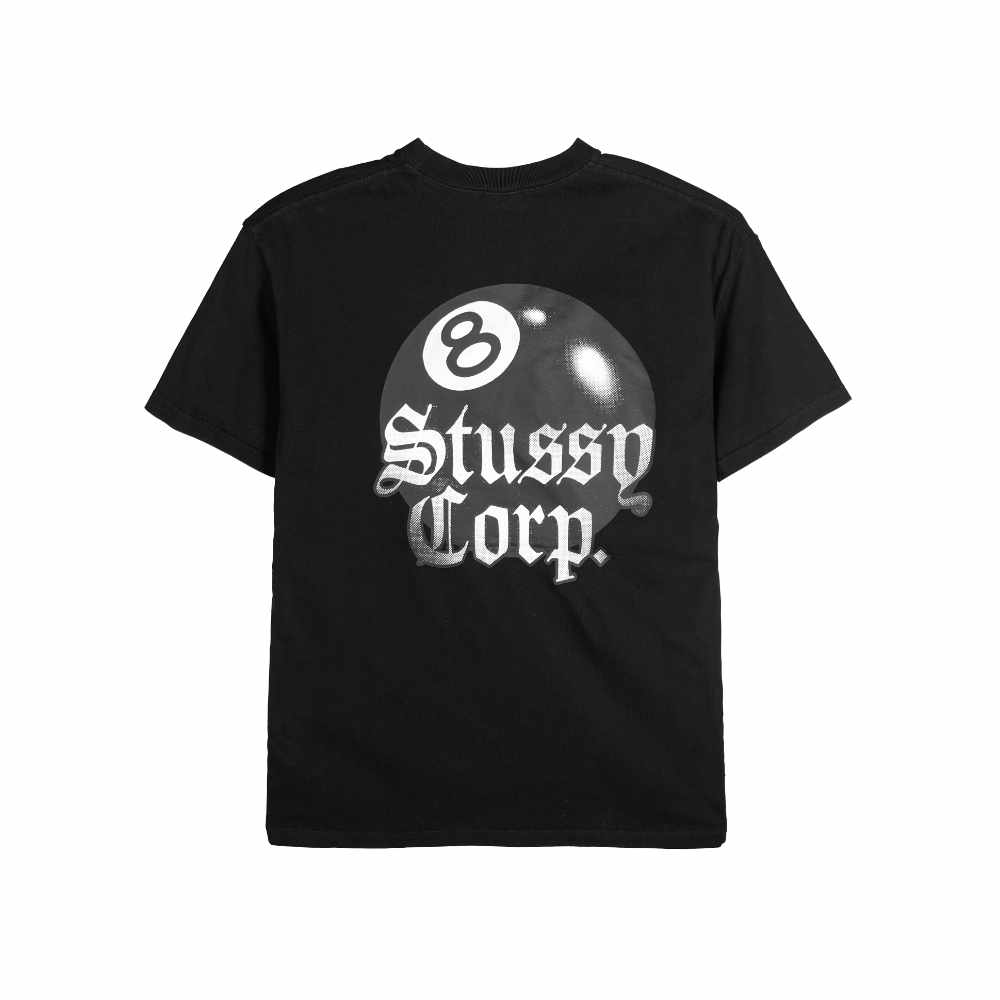 Stussy 8 Ball Corp Relaxed Tee Black