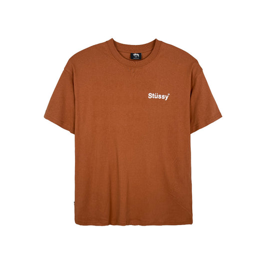 Stussy Stack Text Tee Caramel