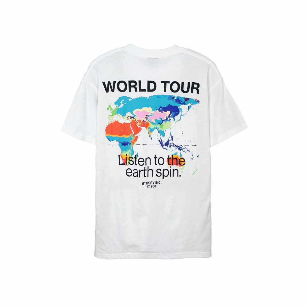 Stussy Earth 50/50 SS Tee White