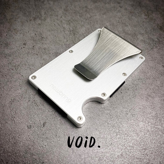 Newbring Metal Wallet Raw Silver - WLMW2