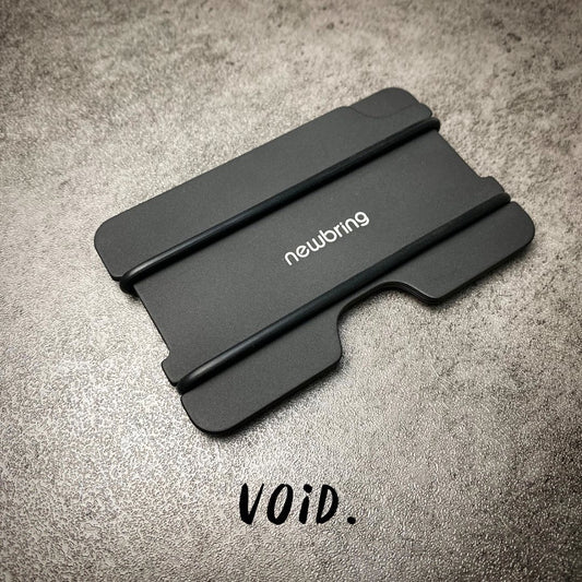 Newbring Metal Wallet Double Strap Black - WLMW5