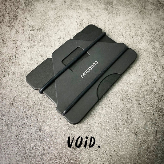 Newbring Metal Wallet Double Strap Black - WLMW6