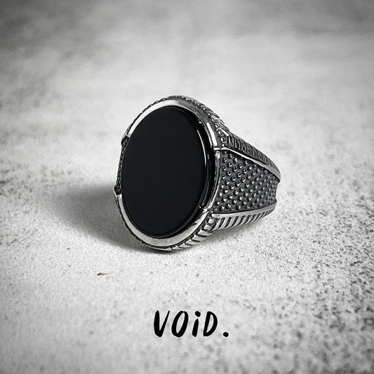 Onyx Stainless Steel Ring - RING161VD