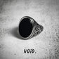 Onyx Tribal Stainless Steel Ring - RING162VD