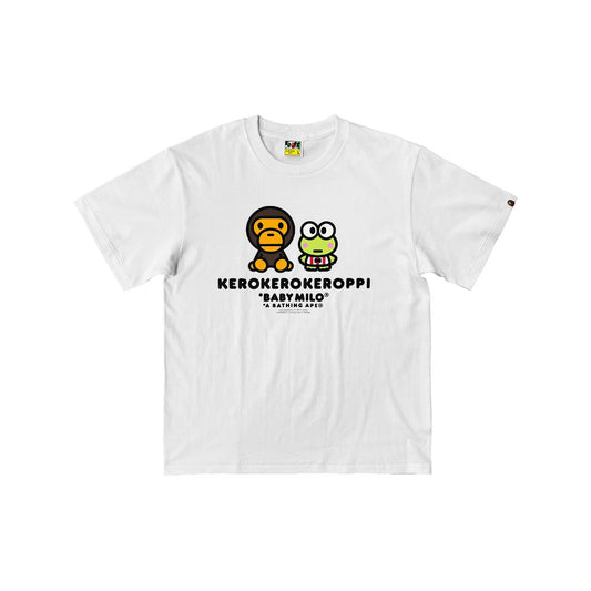 BAPE Baby Milo X Kerokerokeroppi Tee White