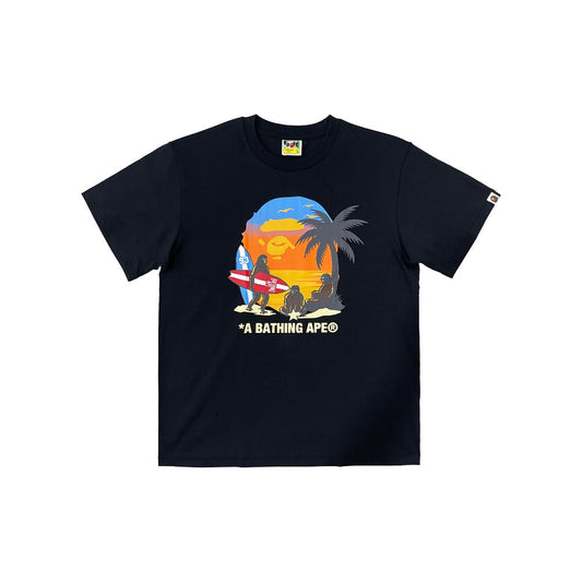 BAPE Sunset Beach Ape Head Tee