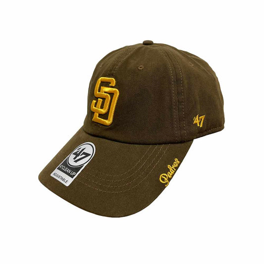 '47 San Diego Padres Clean Up Adjustable Hat Brown