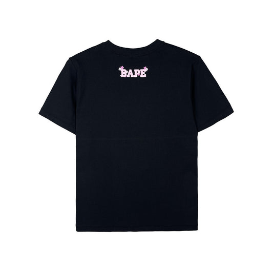 BAPE Sakura Photo Ape Head Tee Black