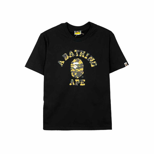 BAPE 1st Camo College Tee Black Yellow