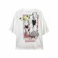 Go Slow Caravan All Star Animals Logo Big Tee White