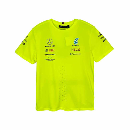 Mercedes AMG Petronas F1 2022 Team Set Up Tee Yellow