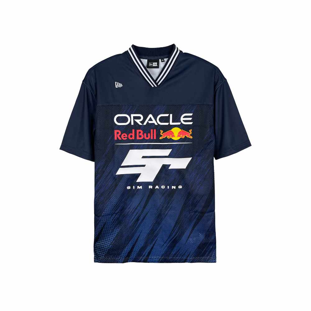 New Era Red Bull Sim Racing V Neck Jersey Navy