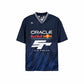 New Era Red Bull Sim Racing V Neck Jersey Navy