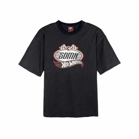 SDMN x Hot Wheels Washed Tee Vintage Black