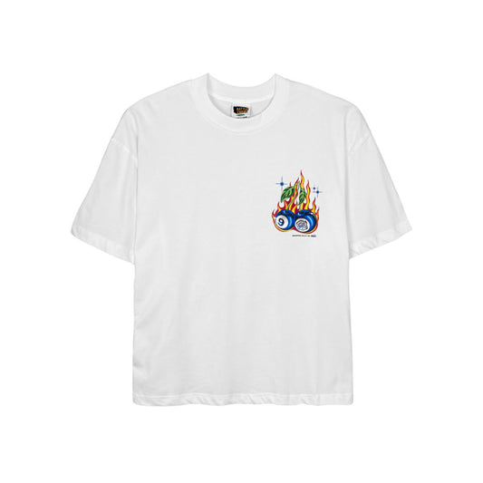 Battles Empire Blue Cherry Tee White
