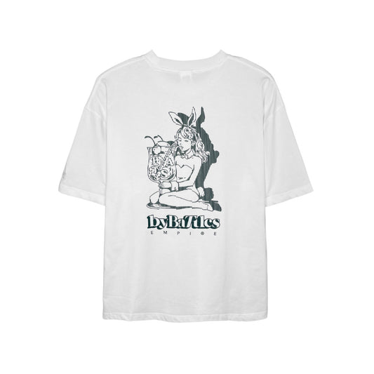 Battles Empire Bunny Girl Tee White
