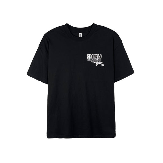 S/Double World Wide Roots Tee Black