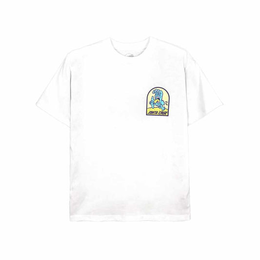 Santa Cruz Desi Beach Bum Hand SS Tee White