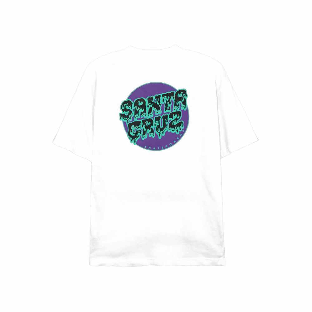 Santa Cruz Slime Dot SS Tee White