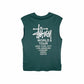 Stussy World Tour Muscle Tank Moss Green