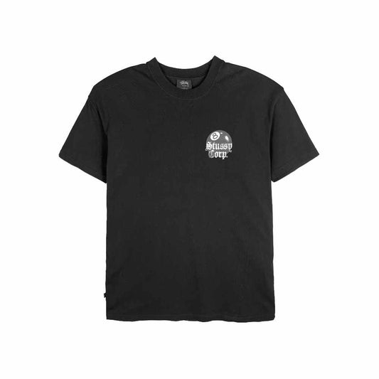 Stussy 8 Ball Corp Relaxed Tee Black