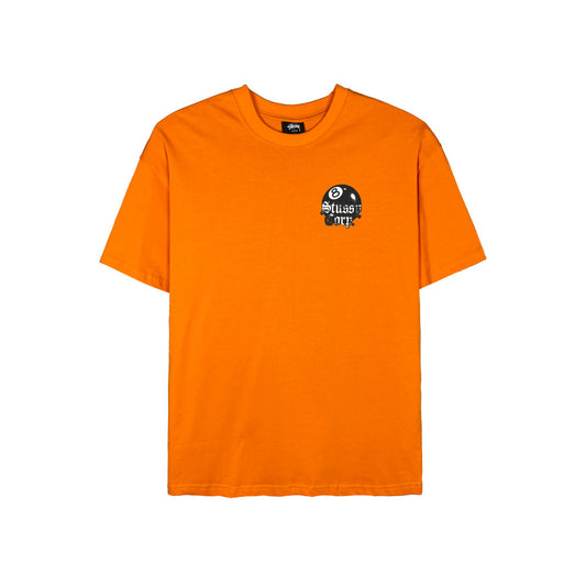 Stussy 8 Ball Corp Relaxed Tee Orange