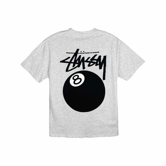 Stussy 8 Ball Tee Ash Heather