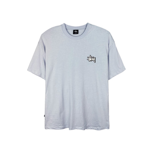 Stussy Graffiti Offset Tee Light Blue