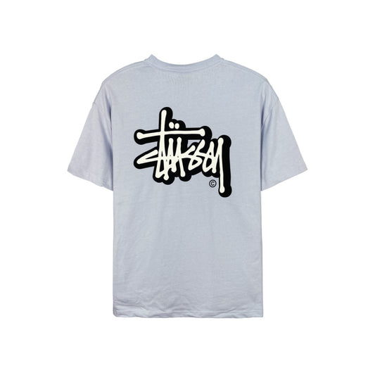 Stussy Graffiti Offset Tee Light Blue
