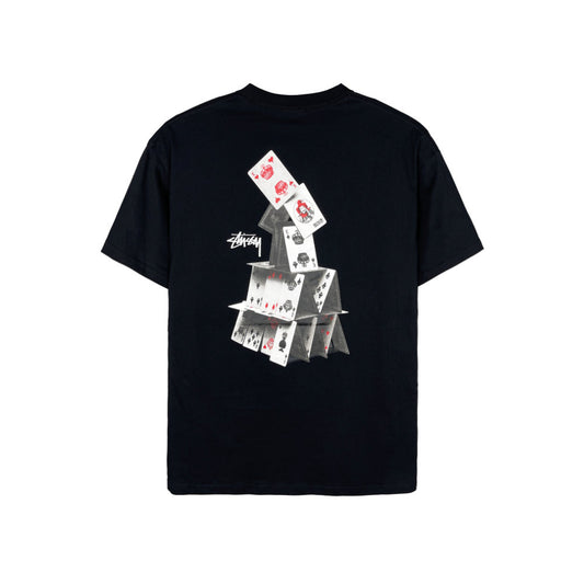 Stussy House Of Cards Tee Black