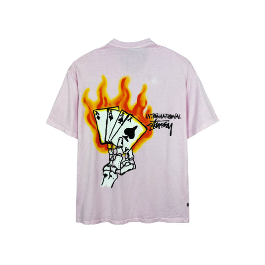 Stussy Read Em N Weep Heavyweight Tee Pigment Pink