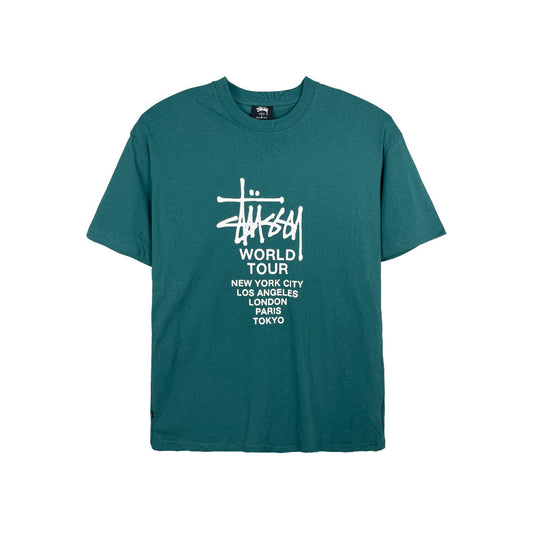 Stussy World Tour Tee Green