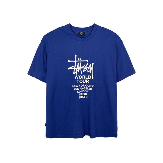 Stussy World Tour Tee Navy