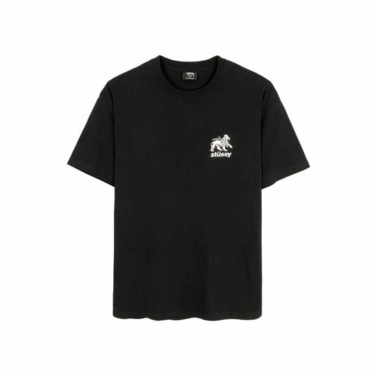 Stussy Rasta Lion Tee Black