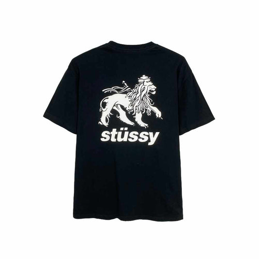 Stussy Rasta Lion Tee Black