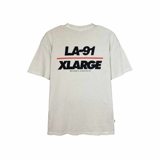 XLarge LA-91 Tee Pigment Wash White