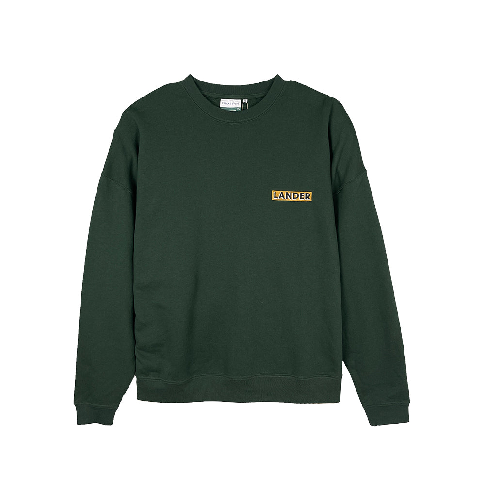 (Online Exclusive) Lander X Freak's Store Special Order Crew Neck Sweat Shirt Green