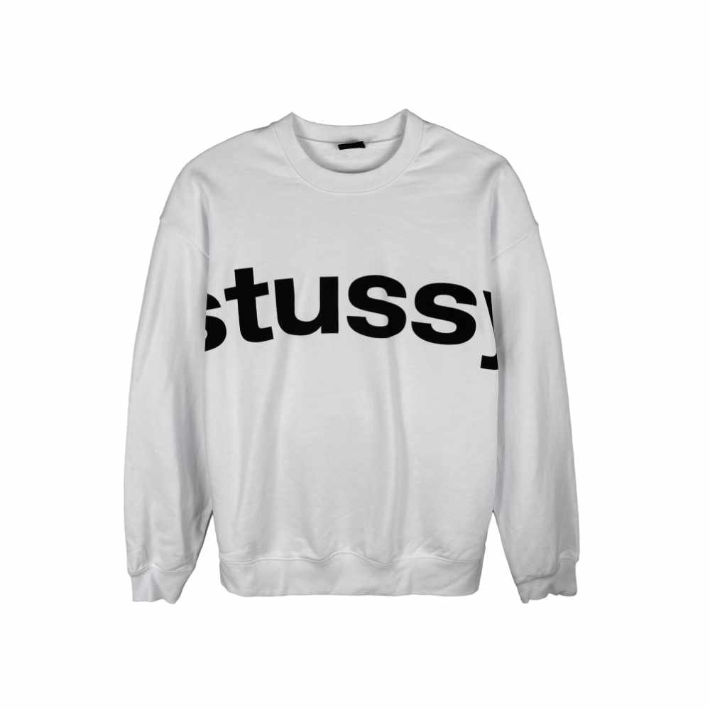 Stussy Sport Fleece Crewneck White