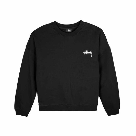 Stussy Pair Of Dice Oversized Crew Black