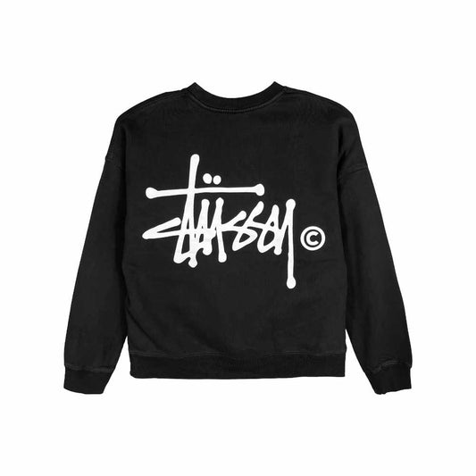 Stussy Graffiti Oversized Crew Pigment Black