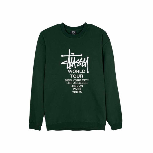 Stussy World Tour Crew Green