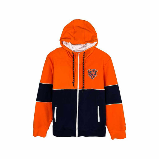 New Era Chicago Bears Full Zip Hoodies Orange