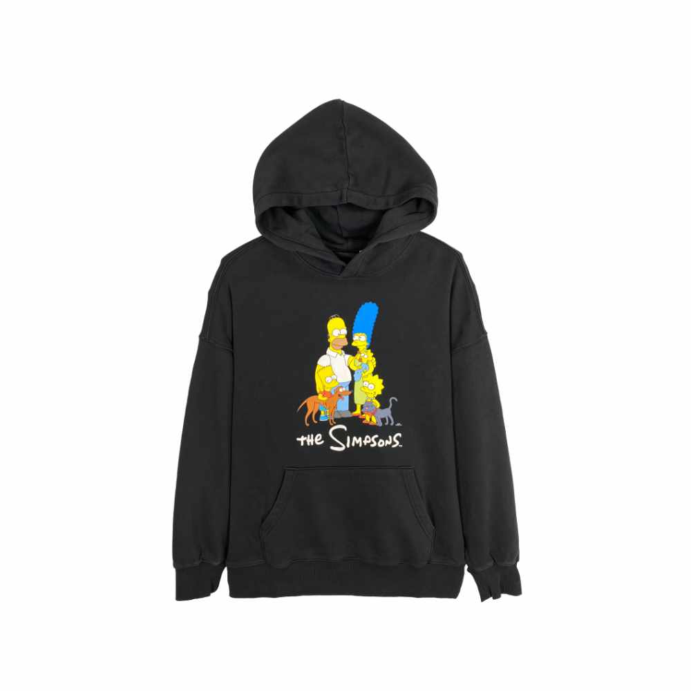 The Simpsons Hoodie Black