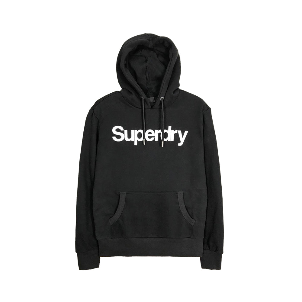 Superdry Core Logo Unbrushed Hoodie Black