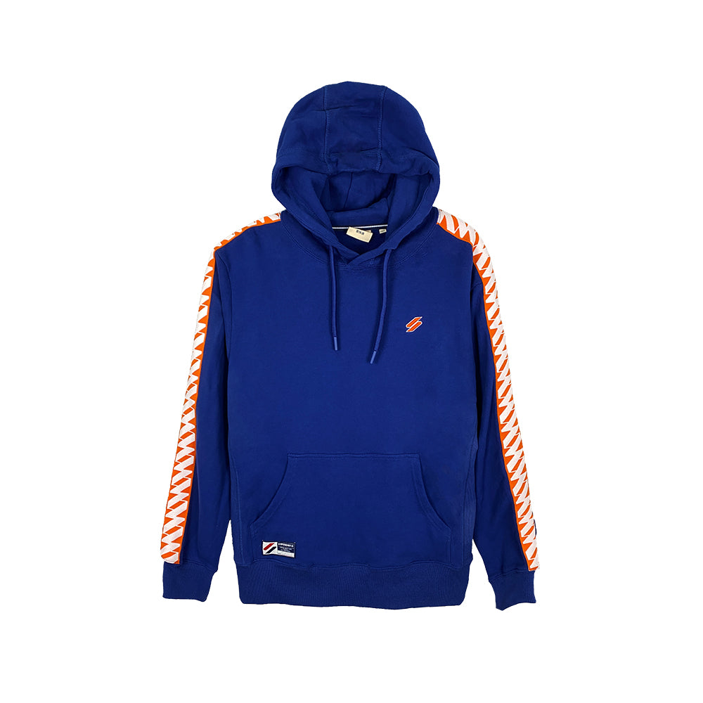 Superdry Code Logo Tape Hoodie Navy