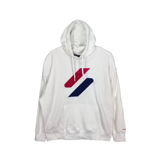 Superdry Code Chenille Oversized Hoodie White