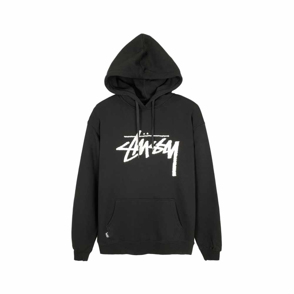 Stussy Solid Big Stock Hoodie Black