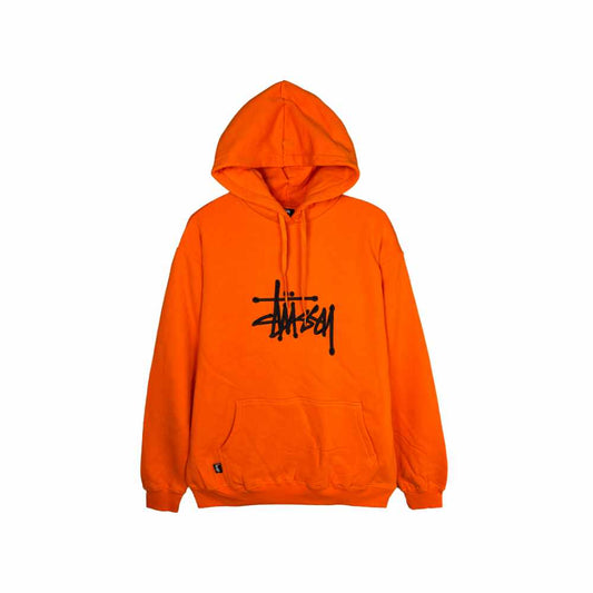 Stussy Embroidered Graffiti Hoodie Orange